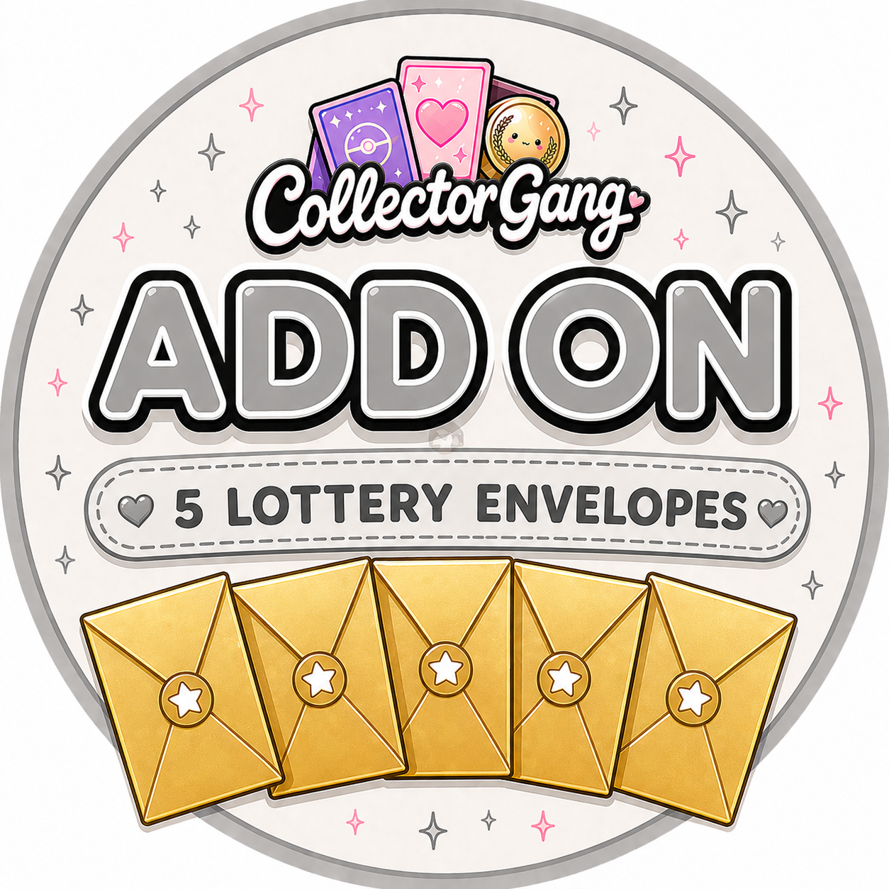 Pokémon Lottery Envelopes – 5-Pack Add-On